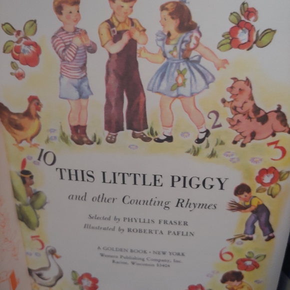 Vintage Little Golden "This Little Piggy and other Rhymes" - Picture 4 of 5